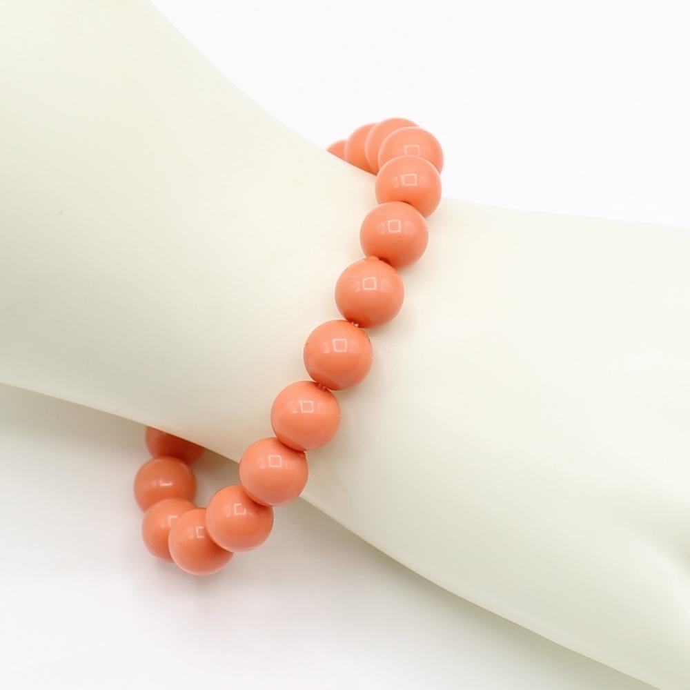Vintage peach bead bracelet